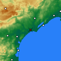 Nearby Forecast Locations - Béziers - Harita