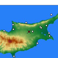 Nearby Forecast Locations - Lefkoşa - Harita