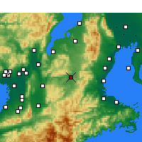 Nearby Forecast Locations - Ueno - Harita