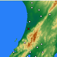 Nearby Forecast Locations - Levin - Harita