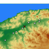 Nearby Forecast Locations - Oued Sly - Harita