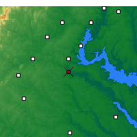 Nearby Forecast Locations - Fredericksburg - Harita