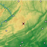 Nearby Forecast Locations - Mount Pocono - Harita