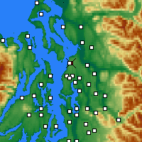 Nearby Forecast Locations - Everett - Harita