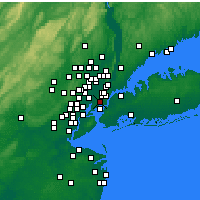 Nearby Forecast Locations - Hoboken - Harita