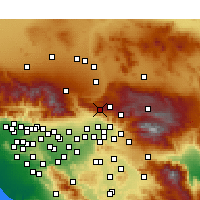 Nearby Forecast Locations - Crestline - Harita
