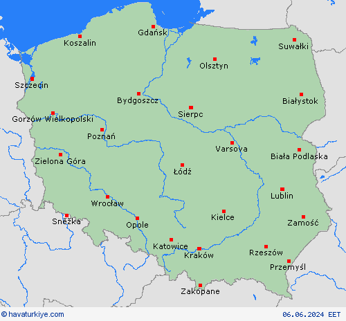  Polonya Avrupa Tahmin Haritaları