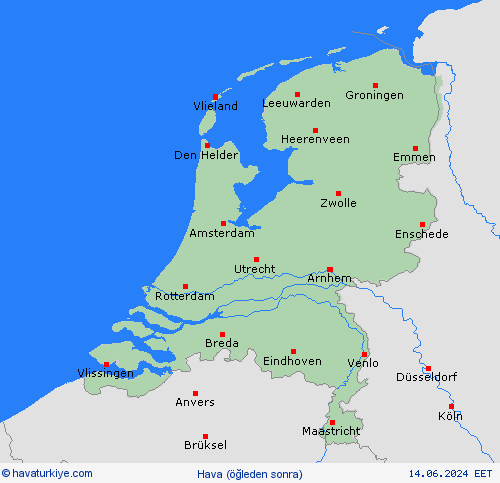genel açıklama Hollanda Avrupa Tahmin Haritaları
